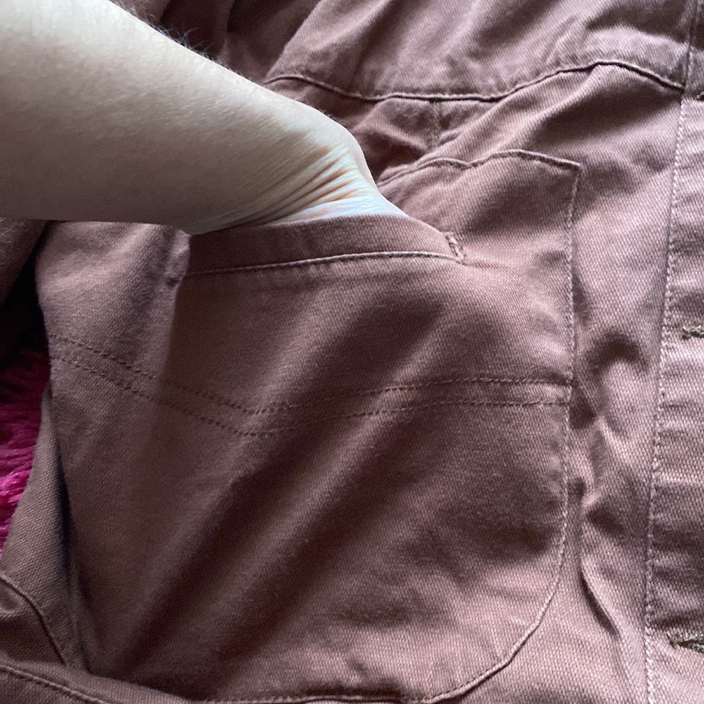 Brown faux denim retro jacket - Picture 9 of 12